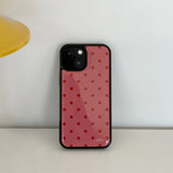 dot epoxy bumper case(strawberry)