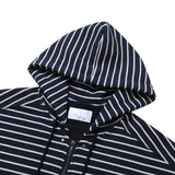Oversized Striped Hooded Sweatshirt 2COLOR