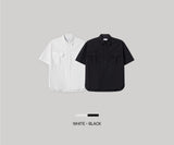 Look オファードホックロールアップマッスルフィットナイロンショートスリーブシャツ