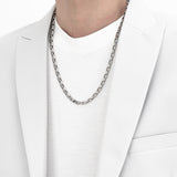 a square chain of men's necklaces_CLEF SQUARE CHAIN NEC