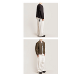 ワイドフィット2タックプリーツスウェットパンツ (WHITE)