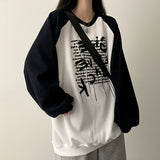 Waffle nagrang sweatshirt