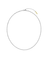 26SS★ Precise Silver (C) Double Rope Chain Necklace