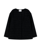 [Unisex] オーバーフィットツイードジャケット Black