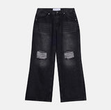 Zeno-cut Washed Flare Denim