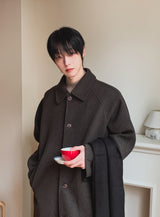キューノ ラグランオーバーコート