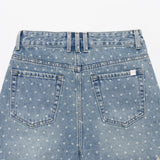 4パートデストロイドドットデニムパンツ code 21102