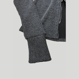 HIGH NECK ZIP-UP: GREY