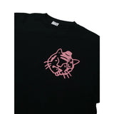 PEANUT STAIN - ノット スリーピング ユア マウス ユア タイガー ブラック オーバーサイズド Tシャツ