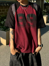 ナインラグラン半袖ニットTシャツ 3C