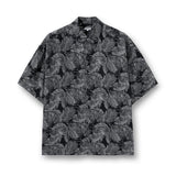 Palm tree half-shirt [Black]