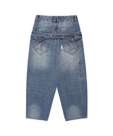 CINCH BACK CURVED DENIM PANTS(CV2GFFD110A)
