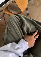 No-Mace Parachute Deep Dying Cargo Wide Pants