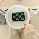 GREEN TEA CHECKERBOARD WALLET