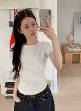 HT ベーシックラウンドショートスリーブTシャツ (6color)