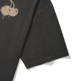 メルティングチェリーピグメントウォッシングTシャツ [CHARCOAL]