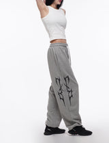 ONE SIDE THUNDER LOGO PANTS