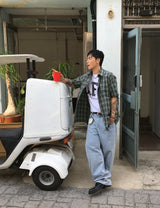No.1312 LU チェックハーフシャツ