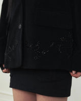 Flower Beaded Classic Jacket
