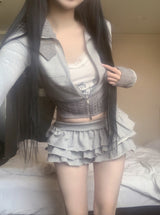 Soreno fluff zip-up (2color)