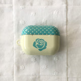 Rose Polka Dot Lemon Yellow Glossy AirPods Case