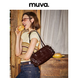 muva. ドンダン オイルワックスレザー ショルダーバッグ