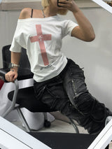 Pink Cross T