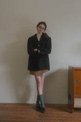 Basic cotton socks_charcoal