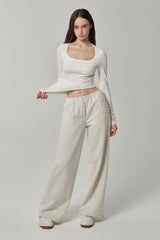 Clear Mind Square Top, White