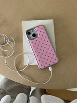 [silver epoxy] dot (pink • pink)