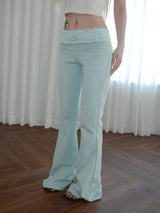 W stud bootcut pt(2 color)