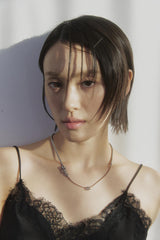 Flat round necklace