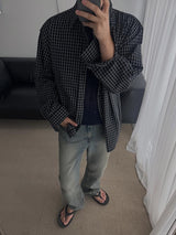 ASCLO Seersucker Cool Check Shirt (4color)