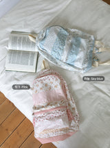 Lua Vintage Flower Patchwork Backpack