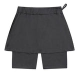 SNUVY 2-IN-1 サイドスリットスカート ショートパンツ (2COLOR)