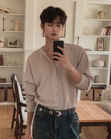 Soba Ribbed Round Cardigan