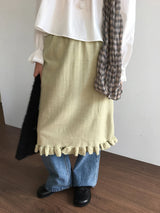 Bagel frill knit skirt (2color)