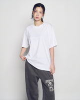 26SS ツートーンシックプリント半袖Tシャツ