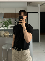 Hidden Air Mesh Muscle Fit Short Sleeve Ties