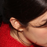 Edge hoop earring