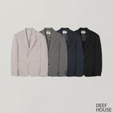 Linen loose-fit jacket 4COLOR