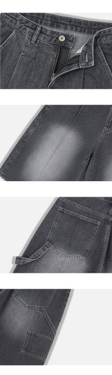 urban carpenter bermuda denim pants (gray)
