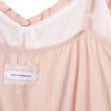 シフォンフリルストラップドレス