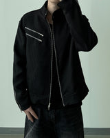 Rix tweed biker jacket