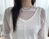 Flat Ring Motion Necklace
