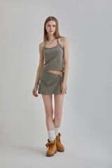 RIBBED SLEEVELESS TOP
