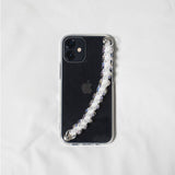 Bubble crochet phone case strap (white)