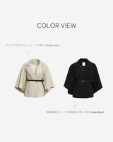 Cape Half Coat(belt set)