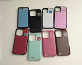 black square patch epoxy phone case