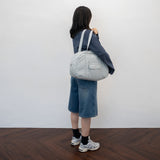 Sporty Boston Bag - Light Gray